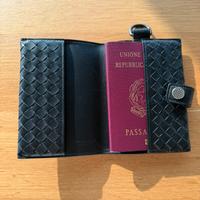 Porta Passaporto Bottega Veneta  in pelle nero