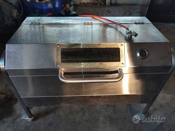 Spiedo carrellato in acciaio inox