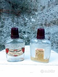 2 fiaschette tascabile Cherry Brandy e Averna 