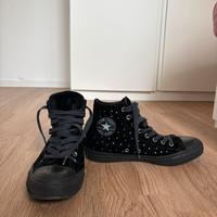 Converse All Star borchiate nere custom