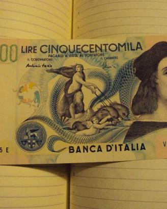 banconota lire 500000 raffallo fds