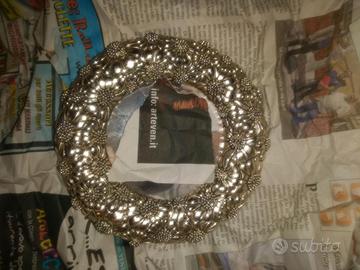 Cornice argento rotonda