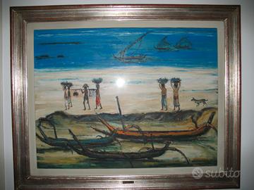 OLIO SU TELA : BALI BEACH