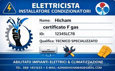 Tecnico elettricista/ installatore condizionatore