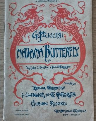 Libretto Madama Butterfly del 1904