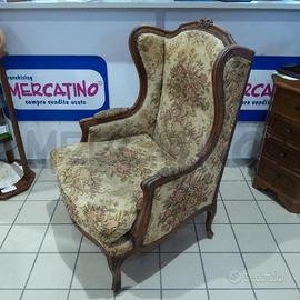 POLTRONA CABRIOLE TESSUTO ARABESCHI