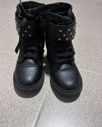Geox stivaletti bambina neri con borchie – Tg.  27