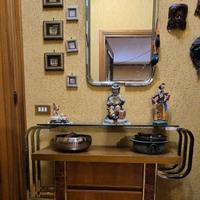 Mobile da Ingresso Vintage in Legno e Vetro