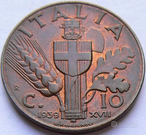 Monete Regno Vittorio Emanuele III - 10 cent. 'I'