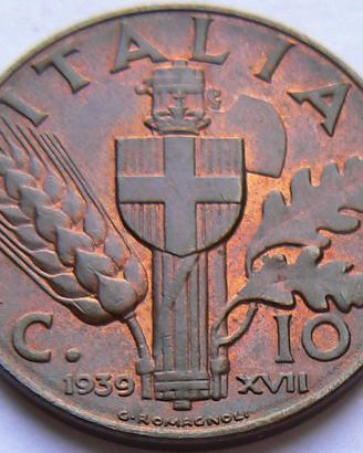 Monete Regno Vittorio Emanuele III - 10 cent. 'I'