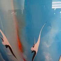 Quadro volo gabbiani