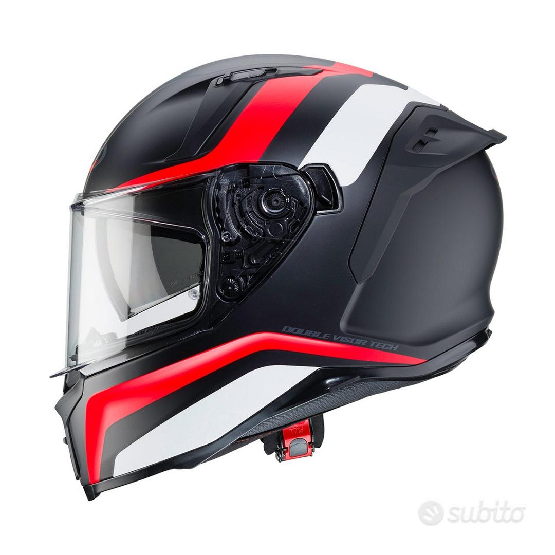 Caberg Casco Integrale AVALON BLAST - ABS Doppia Calotta, Visiera Trasparente+Fumé, Taglia XS