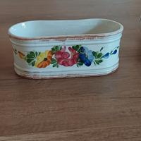 Contenitore in ceramica floreale