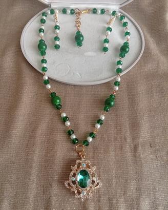 Parure stile vintage realizzata a mano SCONTO 50%