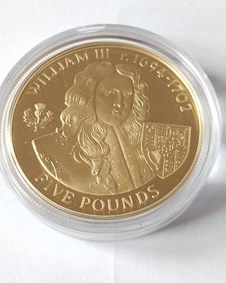 5 Pounds   argento Alderney