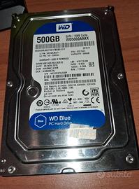WD WD5000AAKX Blu Hard Disk Desktop da 500 GB