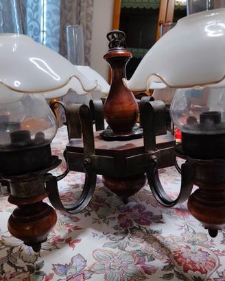 Lampadario a 6 luci ideale per taverne