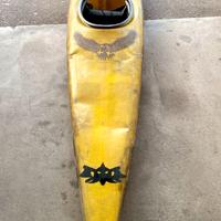 Kayak Canoa Kayak giallo da slaom. Non spedisco.