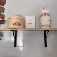 mensola con elementi in ferro battuto