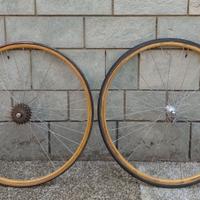 Coppia cerchi in legno bicicletta eroica