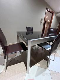 Tavolo allungabile Calligaris + 6 Sedie