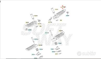 Pedana ant Dx Kawasaki Versys 650 340281335