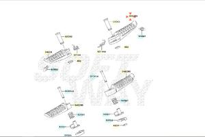 Pedana ant Dx Kawasaki Versys 650 340281335
