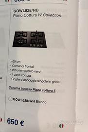 Piano cottura whirlpool