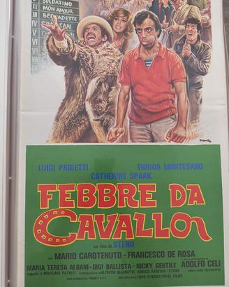 Poster locandina 33x70 Febbre da Cavallo, del 1976