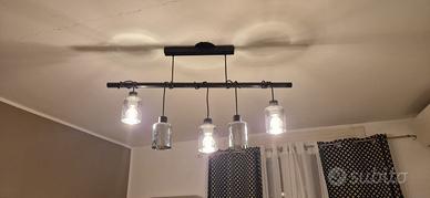 Lampadario stile industriale