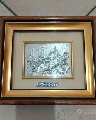 Quadro in argento 925 Savini Diamant