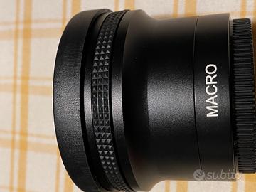 Obbiettivo macro e fisheye 0,15 x,attacco Filettat