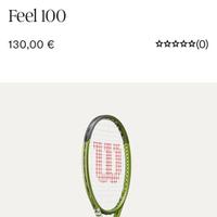 Rachetta tennis wilson blade feel 100