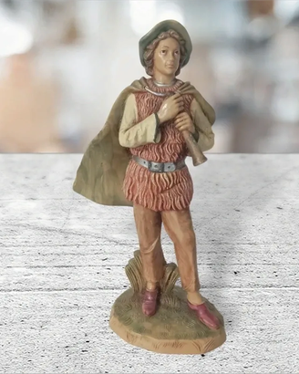 Pastore flauto presepe vintage Italy P.F.