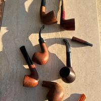 Lotto 6 pipe vintage + bocchini (da pulire)