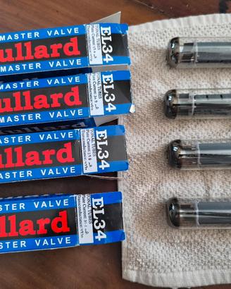 Set 4 valvole Mullard EL34 made in Russia