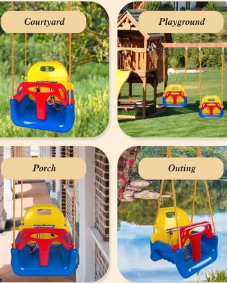 due sedute per altalena 3 in 1