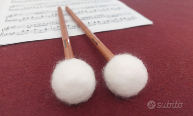 Bacchette timpani artigianali feltro (Dura)