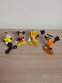 4 Mini Figure Disney Vintage con Pippo e Topolino