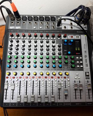 Mixer Soundcraft Signature 12 con effetti  voce