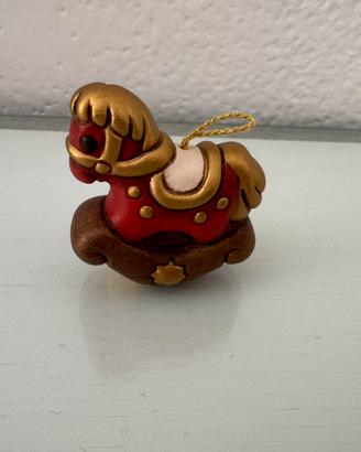 Thun cavallino a dondolo rosso presepe caminetto