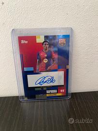 Raphinha topps card auto 024/250