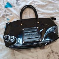 borsa versace jeans lucida marrone 