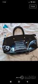 borsa versace jeans lucida marrone 