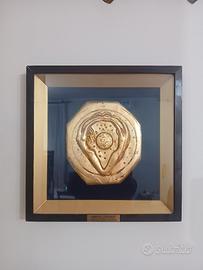 Bassorilievo di Luciano    Re  Cecconi  in argento