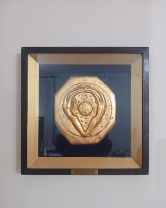Bassorilievo di Luciano    Re  Cecconi  in argento