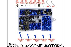 KIT VITI ALLUMINIO UNIVERSALI BLU