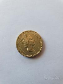 MONETA RARA ONE POUND 1985 - ELIZABETH II