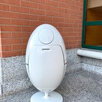 Ovetti pattumiera SoldiDesign design bianca nera