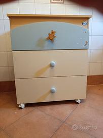 Cassettiera fasciatoio pali come nuova